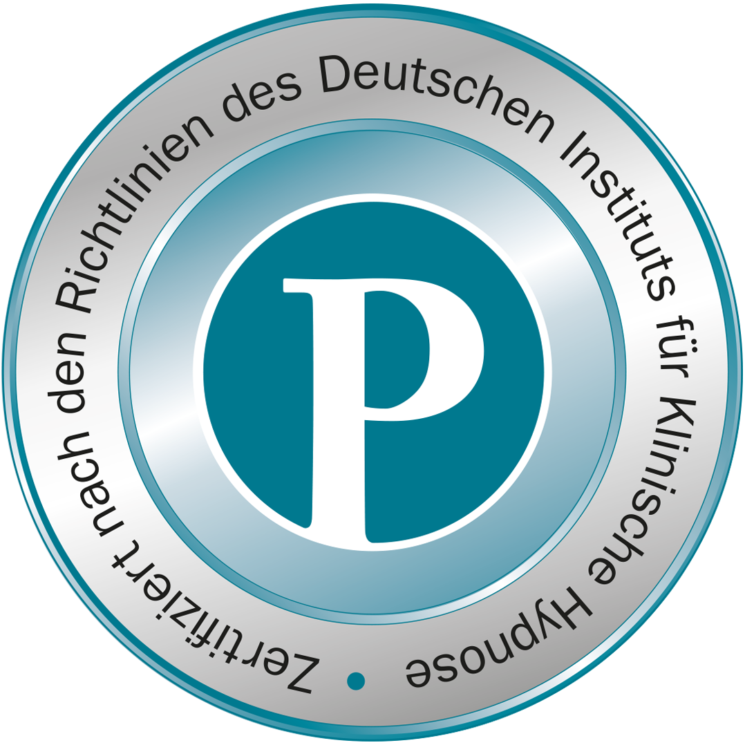 Zertifizierungs-Siegel: Zertifiziert nach den Richtlinien des Deutschen Instituts für Klinische Hypnose